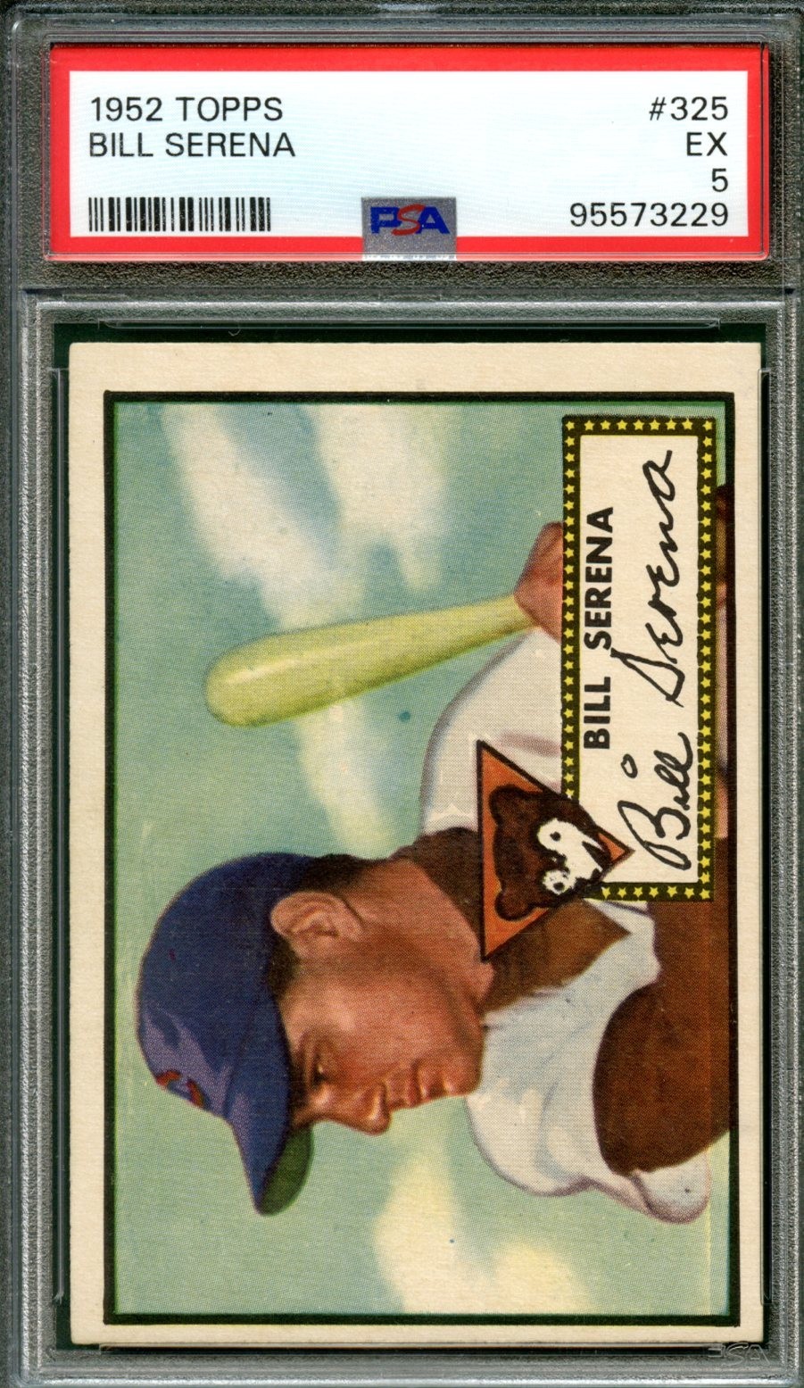 1952 Topps #325 Bill Serena PSA 5 Recently Graded