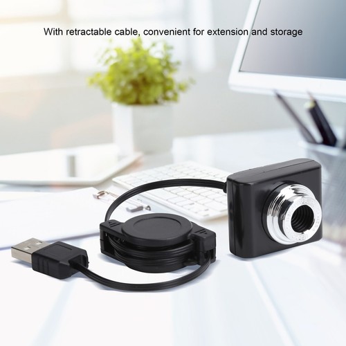 Webcam Clipon Usb2.0 Kamera Mit Einziehbarem Kabel 640 X 480 Auflösung Bild Neu - Bild 19 von 22