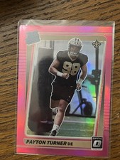 2021 Panini Donruss Optic - Rated Rookie Payton Turner #259 Pink Prizm (RC)