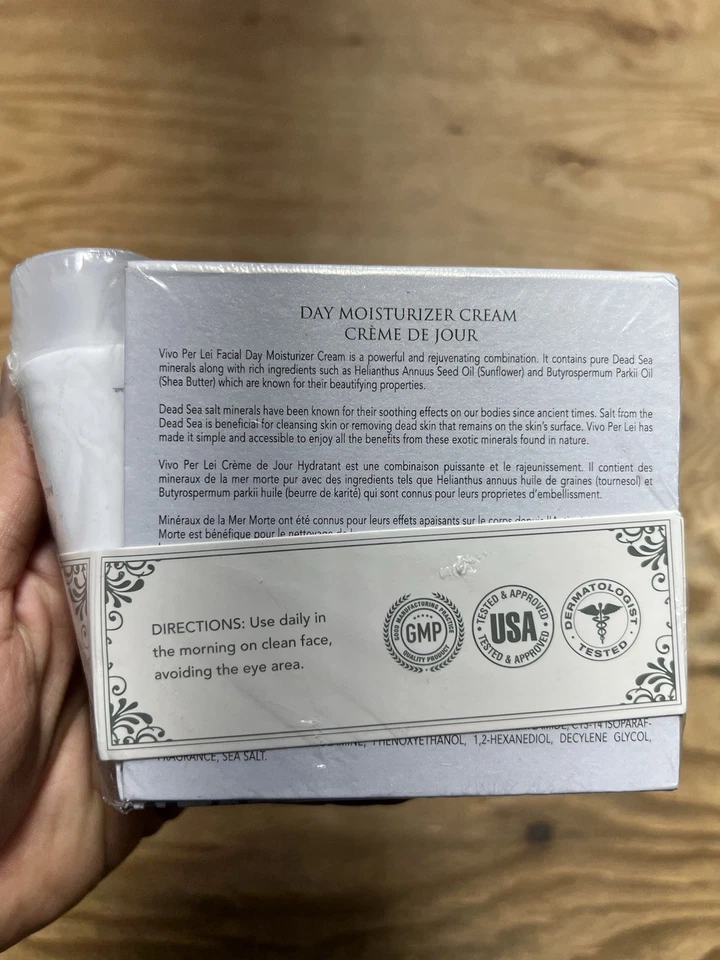 Vivo Per Lei Creme Hidratante Dia Minerais do Mar Morto com Bônus Tamanho de Viagem NOVO - Imagem 3 de 4