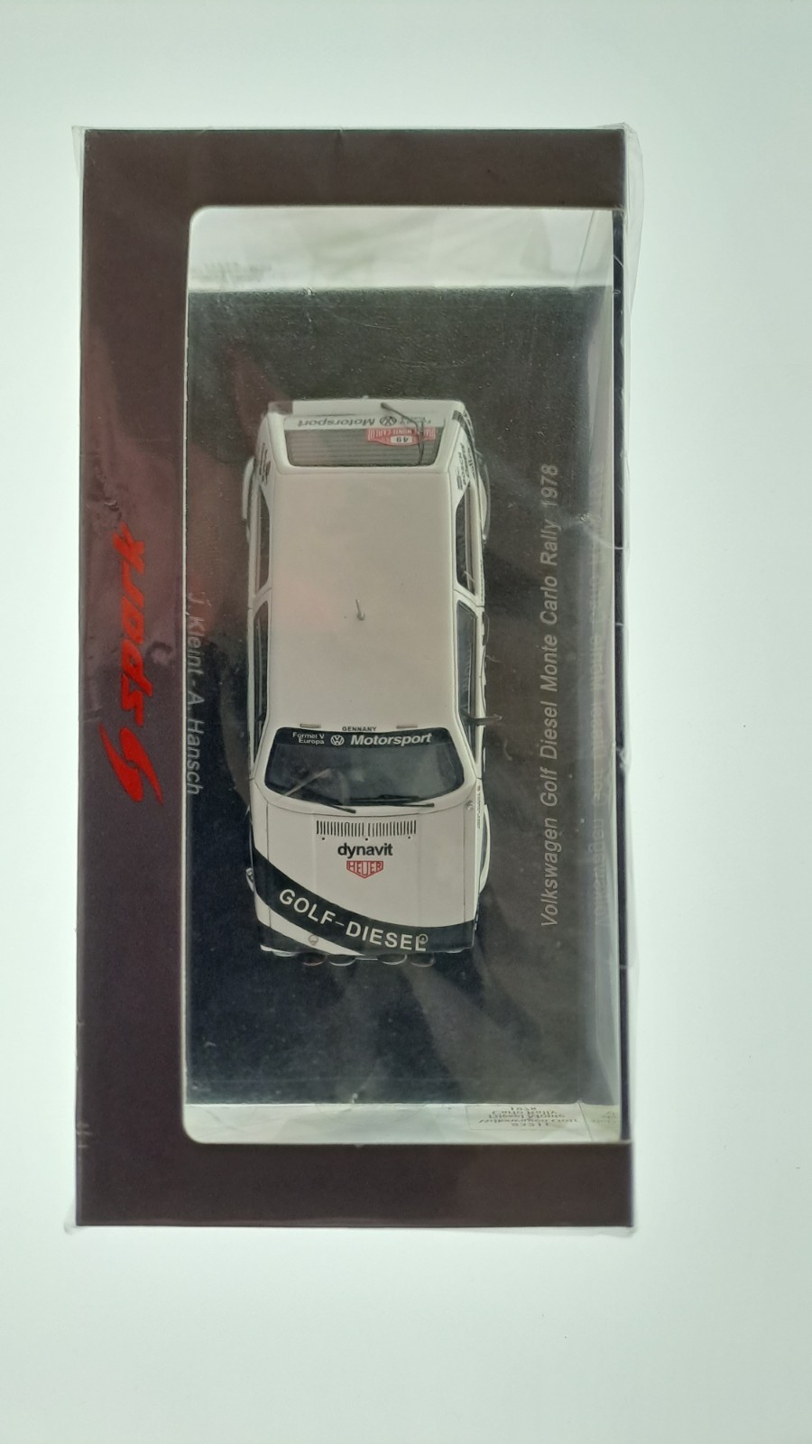 Spark143Volkswagen Golf Diesel 49 Kleint - Hansch RMC78weißschwarzS3211