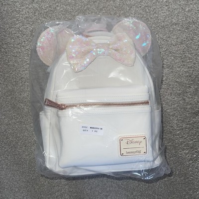 Loungefly Disney Parks Minnie Mouse Mini Rucksack Tasche bunt Pailletten