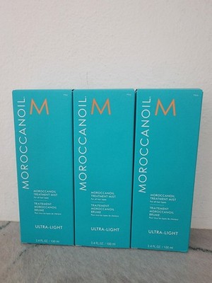MOROCCANOIL ULTRA LIGHT 3 BOTTLES 3.4 FL. OZ. EACH - NEW