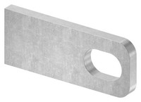 AnschweißLasche Lasche Metall Schmiedeeisen MaßE: 100X40X8 Mm Stahl (Roh) S235JR