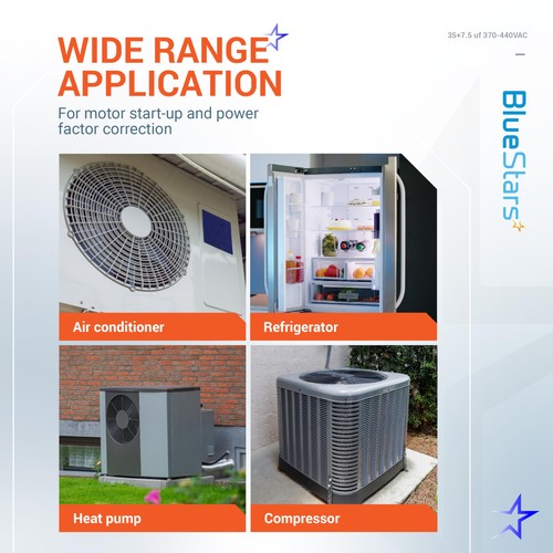 Condensador de doble funcionamiento 35+7,5 uf/MFD 370-440V AC CBB65B - para motor de CA, arranque por ventilador... - Imagen 9 de 9