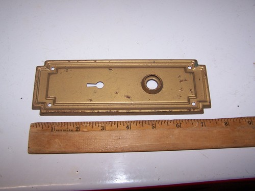 PLACA TRASERA PUERTA METAL VINTAGE - Lote PB - Imagen 2 de 3