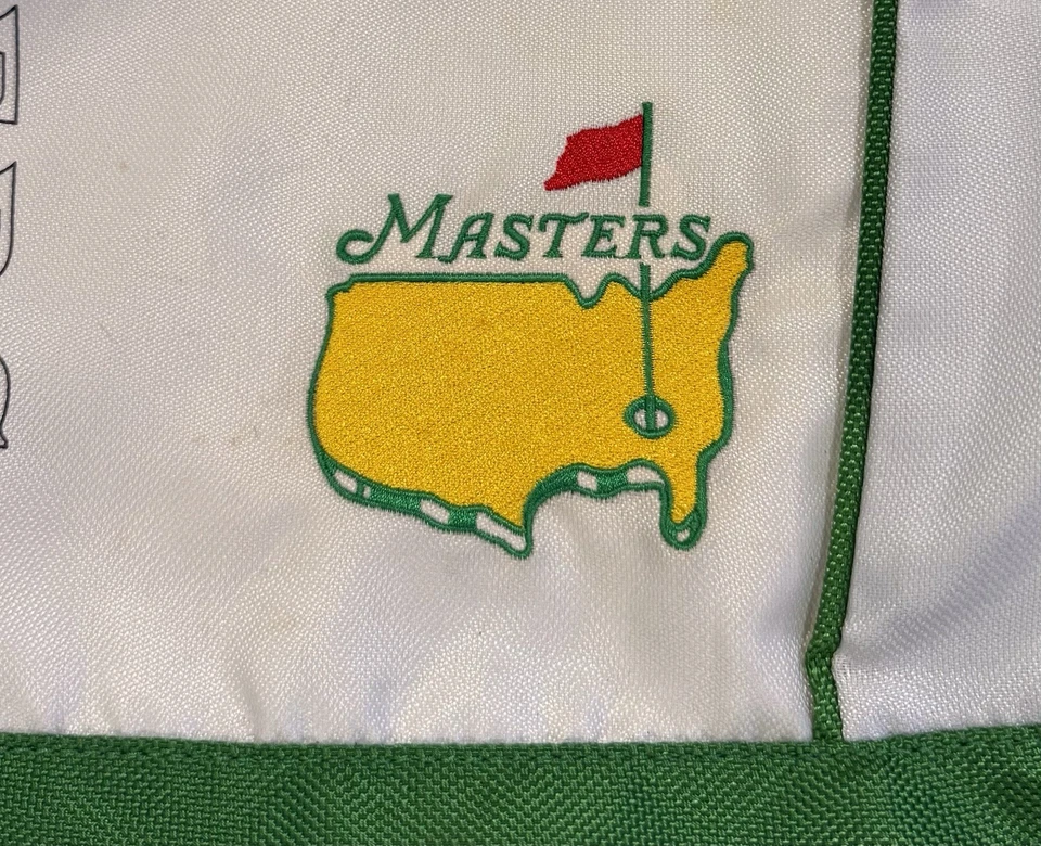 Mochila Torneo de Golf Masters Blanca 16x13.5 Cinch Cordón Augusta Oficial Foto 2 de 3