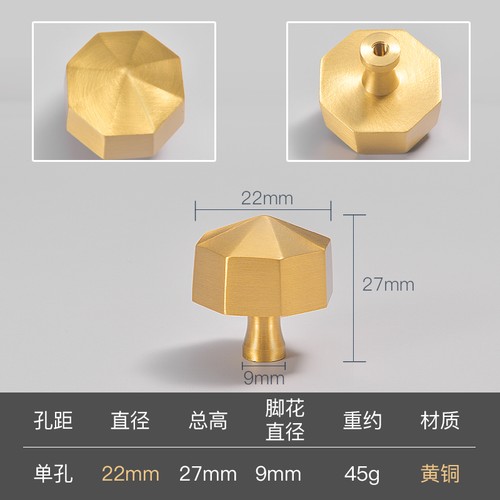 Pomelli per cassetti armadio ottone massiccio oro mobili cucina armadio maniglie estraibili - Foto 50 di 53