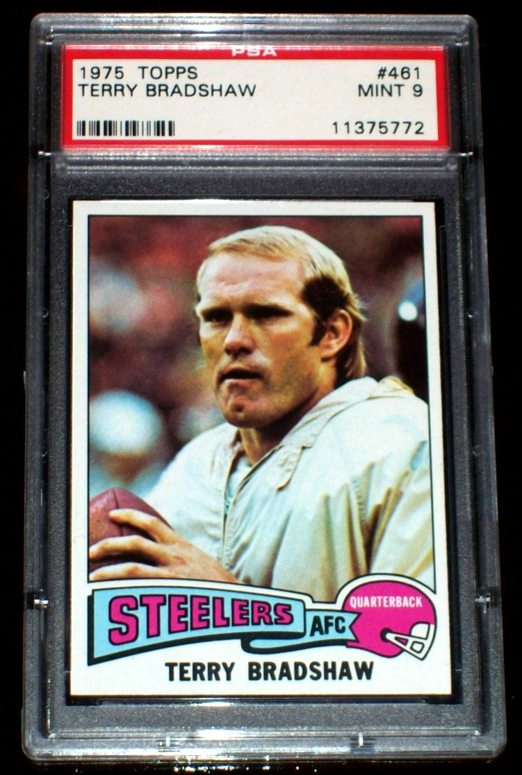 1975 Terry Bradshaw #461 Topps PSA 9 Pittsburgh Steelers
