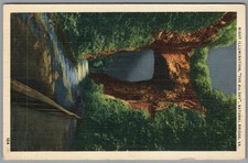 Postcard Natural Bridge VA Night Illumination The 4th Day Blue Ridge Mountains