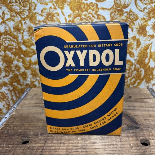 Oxydol Laundry Soap 1940's 1lb 8oz Sized Unopened Full Box Vintage
