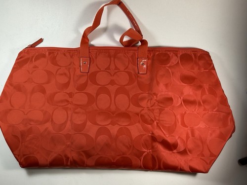 Bolso de Mano COACH Viaje Escapada Fin de Semana Naranja Firma C Estampado y Bolsa/Bolso Interior - Imagen 3 de 18