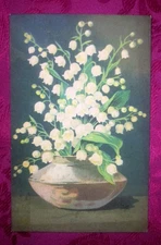 CPA 1917: Vase de fleurs - Muguet