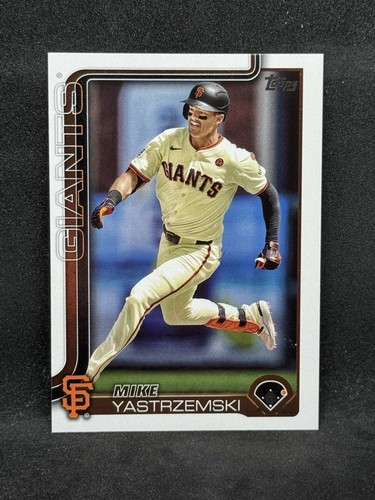 Serie de béisbol Topps 2025 1 #186 Mike Yastrzemski Gigantes de San Francisco casi nuevo - Imagen 5 de 6