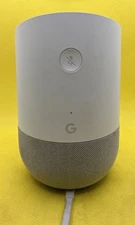Google Home Smart Assistant Speaker White Slate with Power Cable, Works