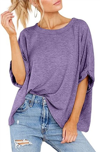 ShortSleeve Womens Summer Stretchy Cozy T-shirt Blouse Casual Plain Top Pullover - Picture 16 of 21