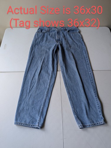 Levis 560 Jeans Herren 36x30 tatsächliche Größe blau Comfort Fit Tapered Baggy Skater USA