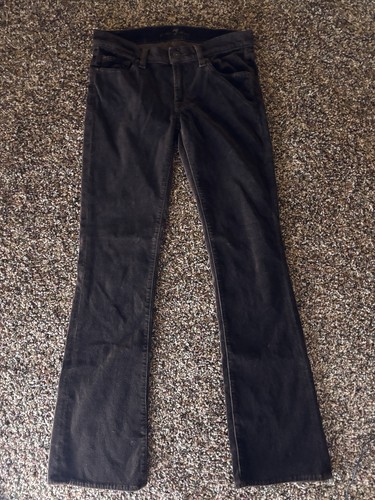7 For All Mankind Bootcut Hose Samt Schokobraun Gr.28 Low-Rise 5 Pocket - Bild 6 von 8