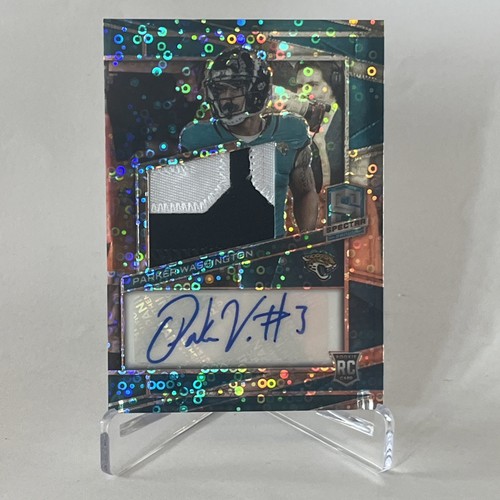 Parker Washington 2023 Panini Spectra Rookie Patch Auto/50 Jacksonville Jaguars - Picture 1 of 2