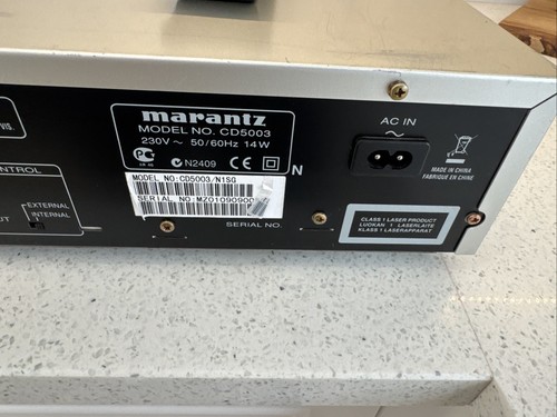 Marantz CD5003 CD Player Cirrus Logic CS4392 DAC Silver Remote Hifi - SERVICED - Picture 14 of 14