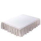 meadow park Washed Linen bedskirt, King Size 78" W x 80" L, Drop 16", Super S...
