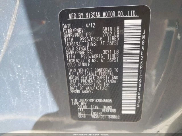 Motor soplador trasero compatible con 14-23 INFINITI QX80 3673540 Foto 3 de 4