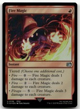 Fire Magic #136 (Foil) (NM) Final Fantasy FIN Magic MTG
