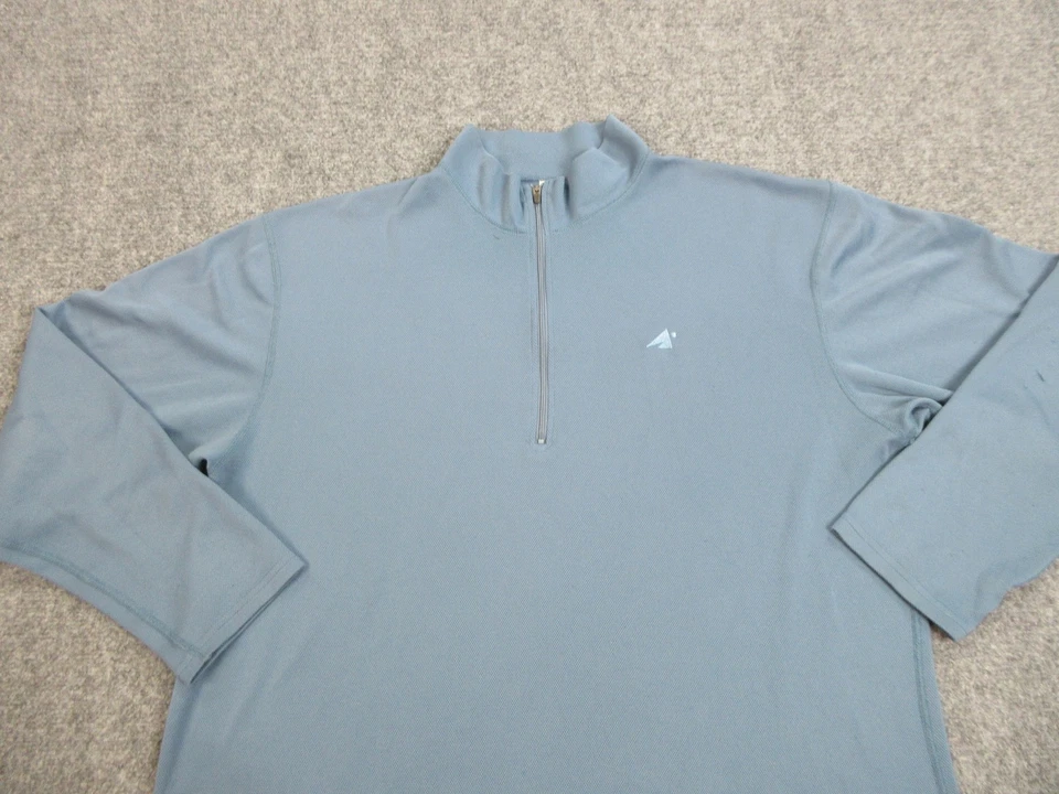 Suéter deportivo Eastern Mountain para hombre XL azul Techwick cuarto cremallera camisa de senderismo Foto 3 de 4