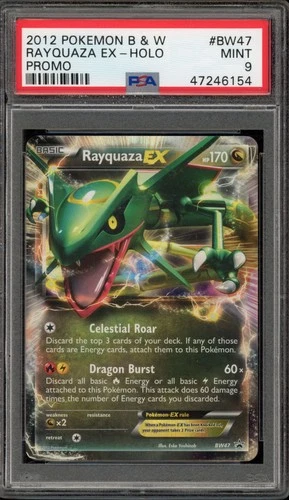 Pokemon Rayquaza EX Black Star Holo Promo BW47 PSA 9 Mint