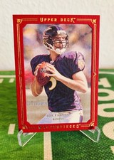 2008 Upper Deck Masterpieces Joe Flacco Red Frame /199 Baltimore Ravens
