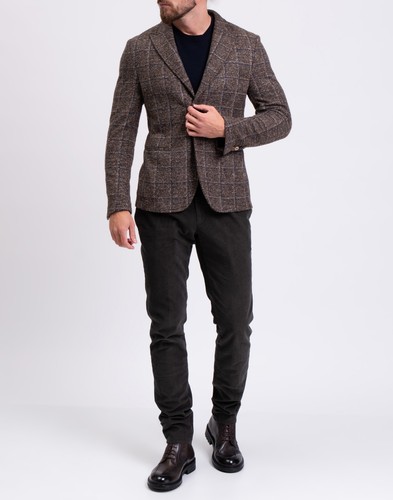 RRP€394 DANIELE ALESSANDRINI GREY Boucle Blazer Jacket IT48 US38 M Wool Blend - Picture 2 of 8