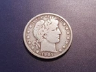 VG 1901-S Barber Half Dollar