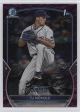 2023 Bowman Draft Chrome Fuchsia Lunar Refractor /199 TJ Nichols #BDC-153