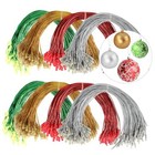 800Pcs Christmas Ornament String Hangers, Gold Silver Red Green Christmas 