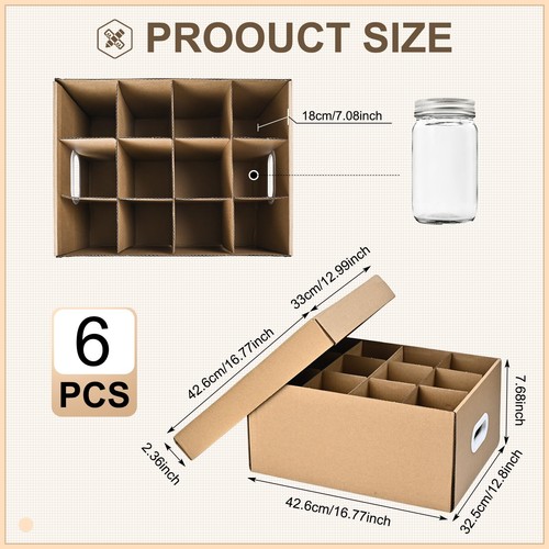 PPXHFV 3 Pcs Canning Jar Storage Boxes, Fits 32 oz Regular or Wide Mouth Jars... - Picture 2 of 8