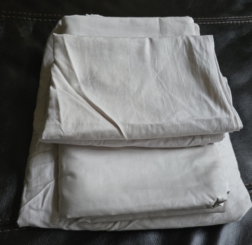 Juego de sábanas Brooklinen Luxe satén 4 piezas Queen Core algodón gris suave #429 $199