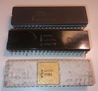 Vintage Intel C8080A Ceramic White Gold CPU IC DIP40 7525 Date & C8086, 8080P