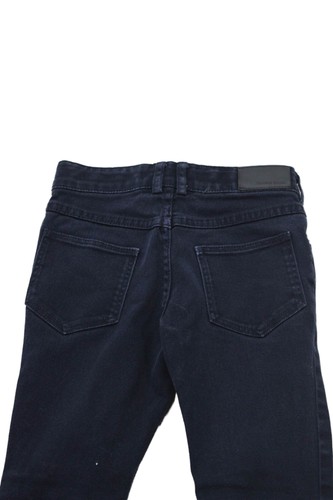Jacadi Boys Cotton Zip Button Skinny Leg Casual Pants Navy Blue Size 8Y - Picture 4 of 8