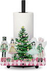 Christmas Paper Towel Holder Nutcracker Floral Holly Buffalo Plaid Christmas Tre