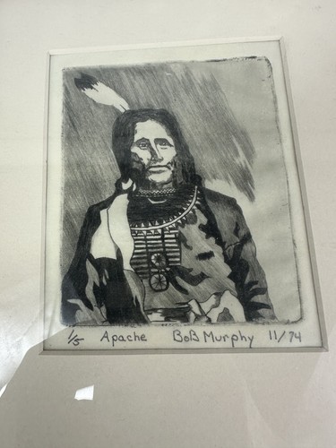 1974 Bob Murphy Artwork "APACHE" 1 of 5. - Bild 2 von 7