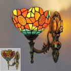 Vintage Stained Glass Wall Lamp Indoor Light Retro Sconce 28cm