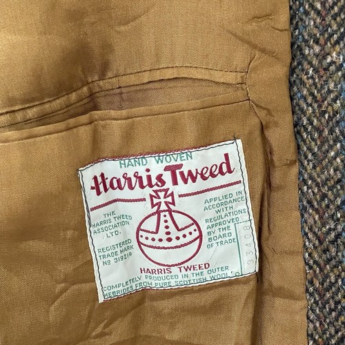 Vintage Harris Tweed Blazer Sackville Melbourne Hand Woven Wool Jacket 55cm 80s - Picture 2 of 13