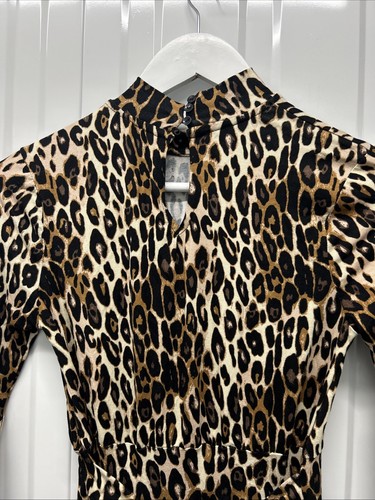 Tu Ladies Petite Leopard Print Size 6 dress RRP:£20 - Picture 6 of 8