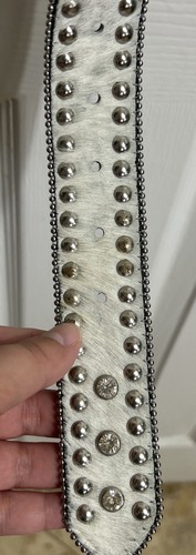 NOCONA Womens Medium Belt☆Genuine Leather/Cow Hide/Rhinestones N3442062 - Picture 10 of 10