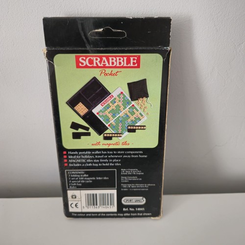 Vintage Spear's Games Pocket Scrabble 1992 Travel Magnetic New/Other See Photos - Picture 7 of 7