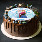 Frozen Ice Princess Birthday Large Round Cake Topper Edible Icing or Wafer