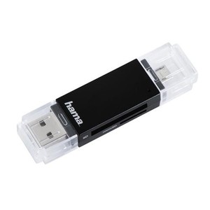 Hama USB 2.0 OTG Card Reader Basic Sd/microsd Black