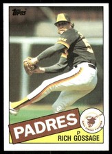 1985 Topps #90 Rich Gossage San Diego Padres baseball card