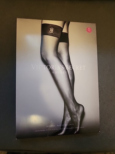 Victoria's Secret Logo Band Thigh Highs Hot Pink Size XL - Picture 2 of 6