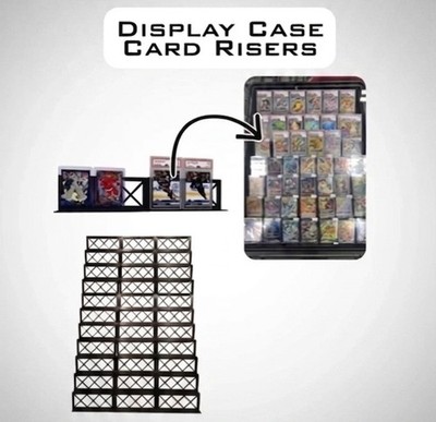 Display Case Card Riser Stands - Zion Case - 24 Risers! FAST SHIPPING | eBay